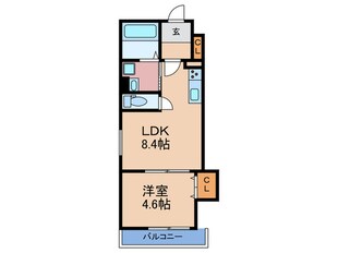 クリエオーレ淡路Ⅱの物件間取画像